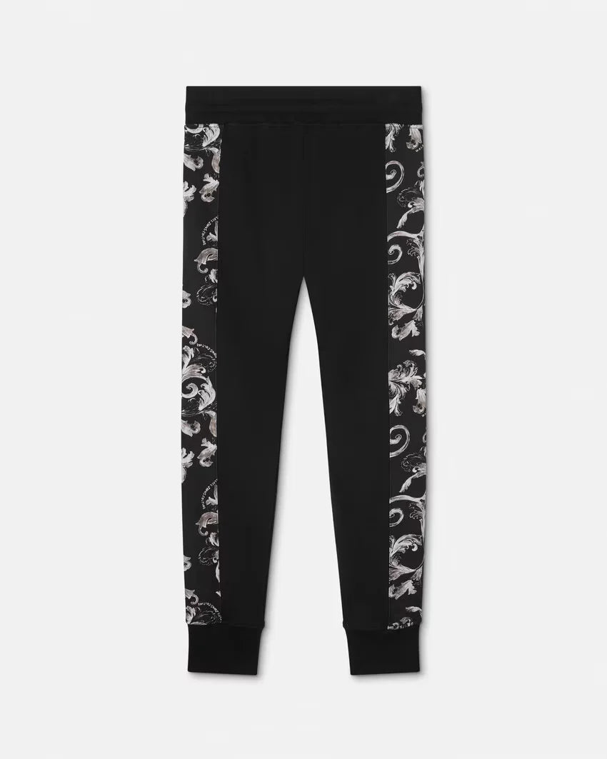 Versace Jeans Couture Outline Barocco Sweatpants for Men - Luxury Designer Joggers with Baroque Print | Perfect for Casual Wear, Gym & Street Style Fashion