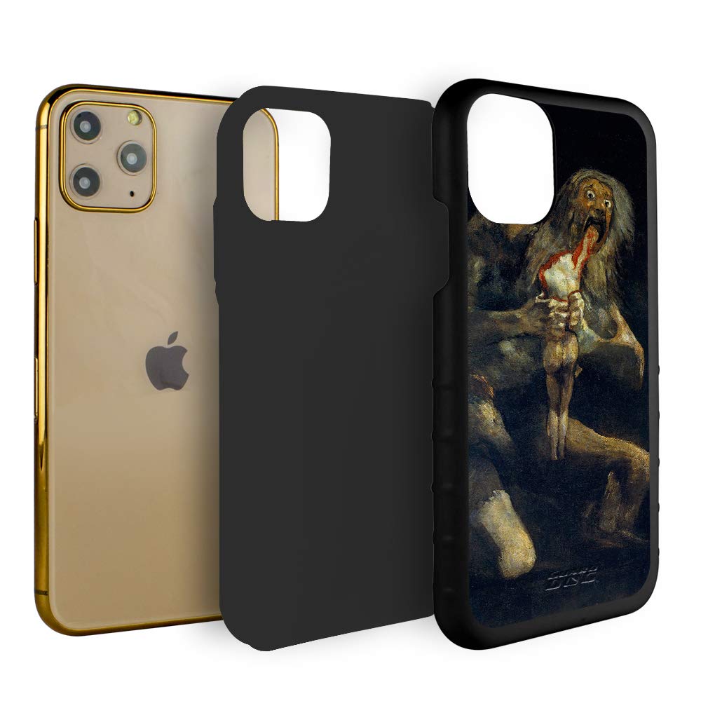 Military Grade Rugged iPhone 11 Pro Max Case | Guard Dog Two-Piece Protective Cover with Famous Art Design - Saturn Devouring His Son by Goya | Perfect for Outdoor Adventures & Daily Protection