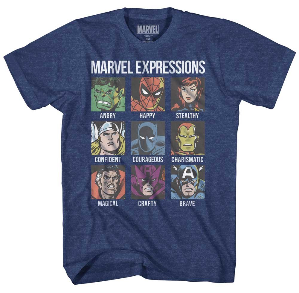 Marvel Avengers Hulk Spider-Man Iron Man Graphic T-Shirt for Men - Superhero Fan Tee for Casual Wear & Cosplay
