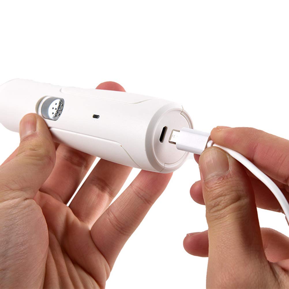 TEHAUX Electric Nail Grinder for Dogs & Cats - Painless Pet Nail Clipper with 2 Speed Settings, Quiet Paws Grooming Tool for Safe Trimming - Perfect for Puppies, Kittens & Small Animals at Home Grooming