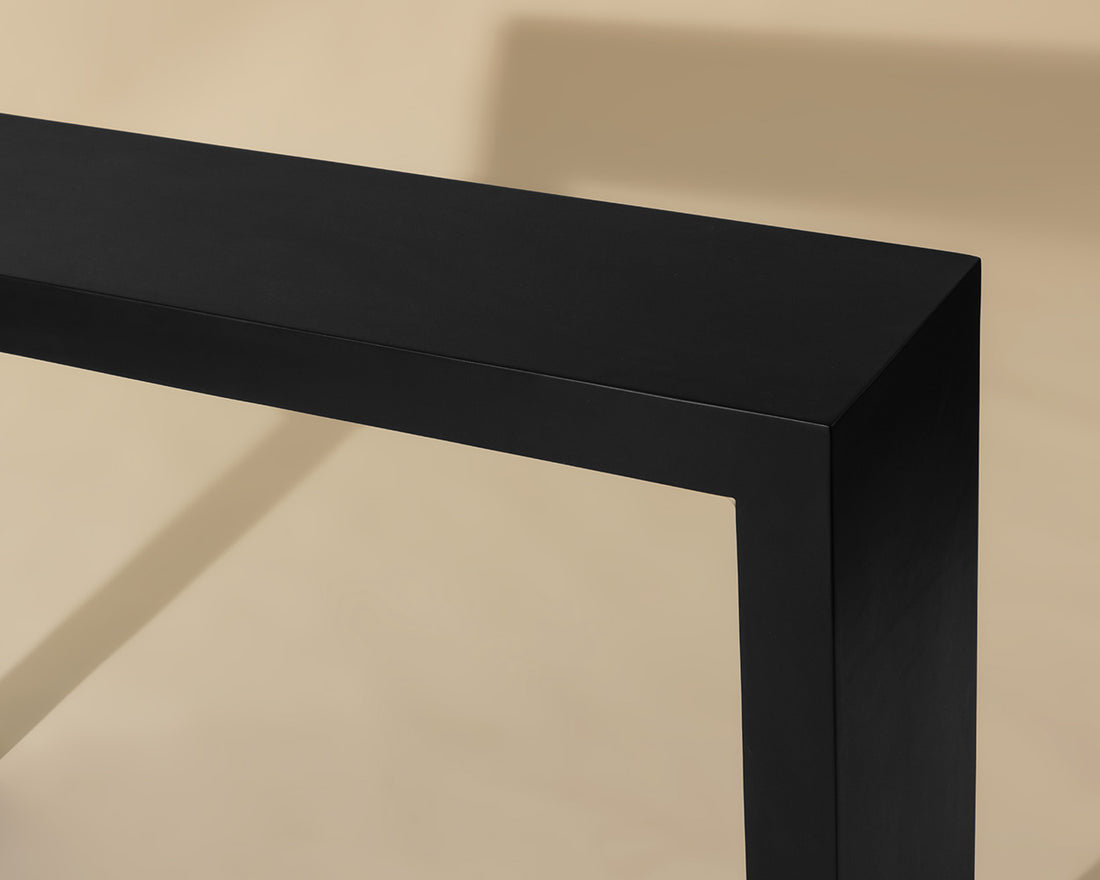 Black Axle Console Table - Entryway, Hallway & Living Room Accent Furniture for Home Decor