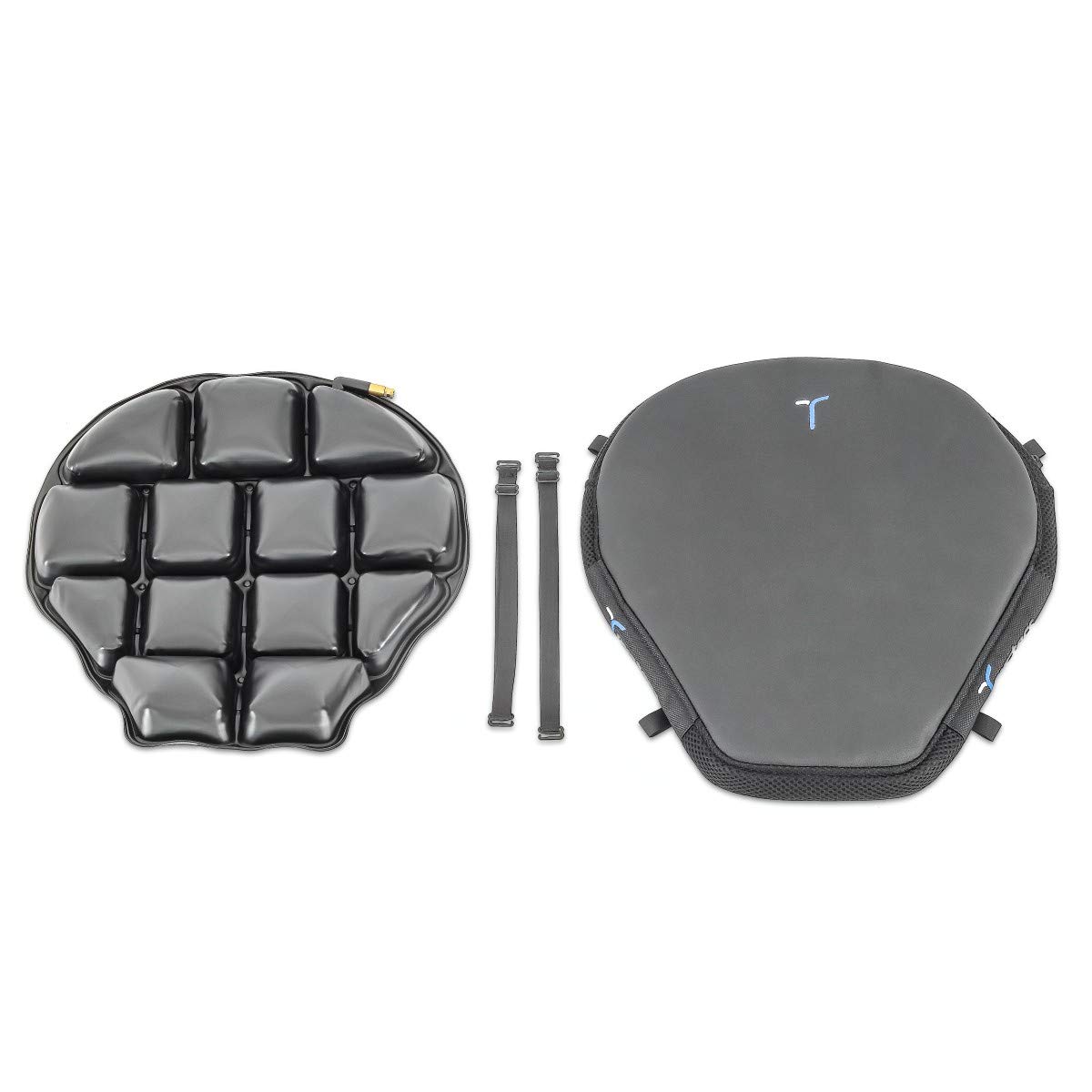 Ducati Multistrada 1260 S/D-Air Compatible Seat Cushion Air Deluxe ML - Premium Black Motorcycle Seat Pad for Comfort & Support - Ideal for Long Rides, Touring & Adventure Motorcycling