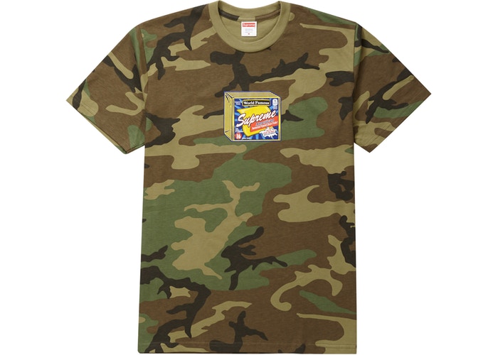 Supreme Camo Cheese Graphic T-Shirt - Streetwear Fashion for Men & Women - Perfect for Casual Wear, Hip Hop Style & Urban Outfits