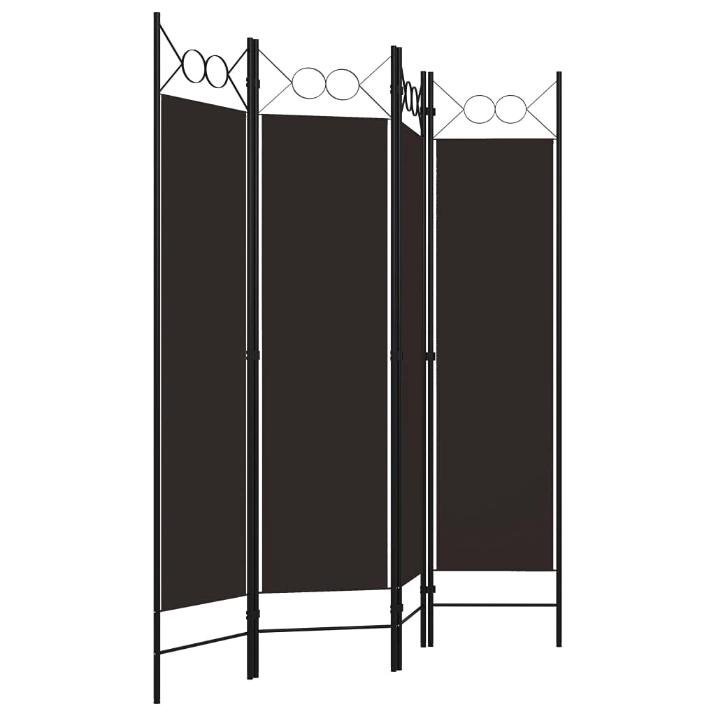 4-Panel Wooden Room Divider Screen - 63