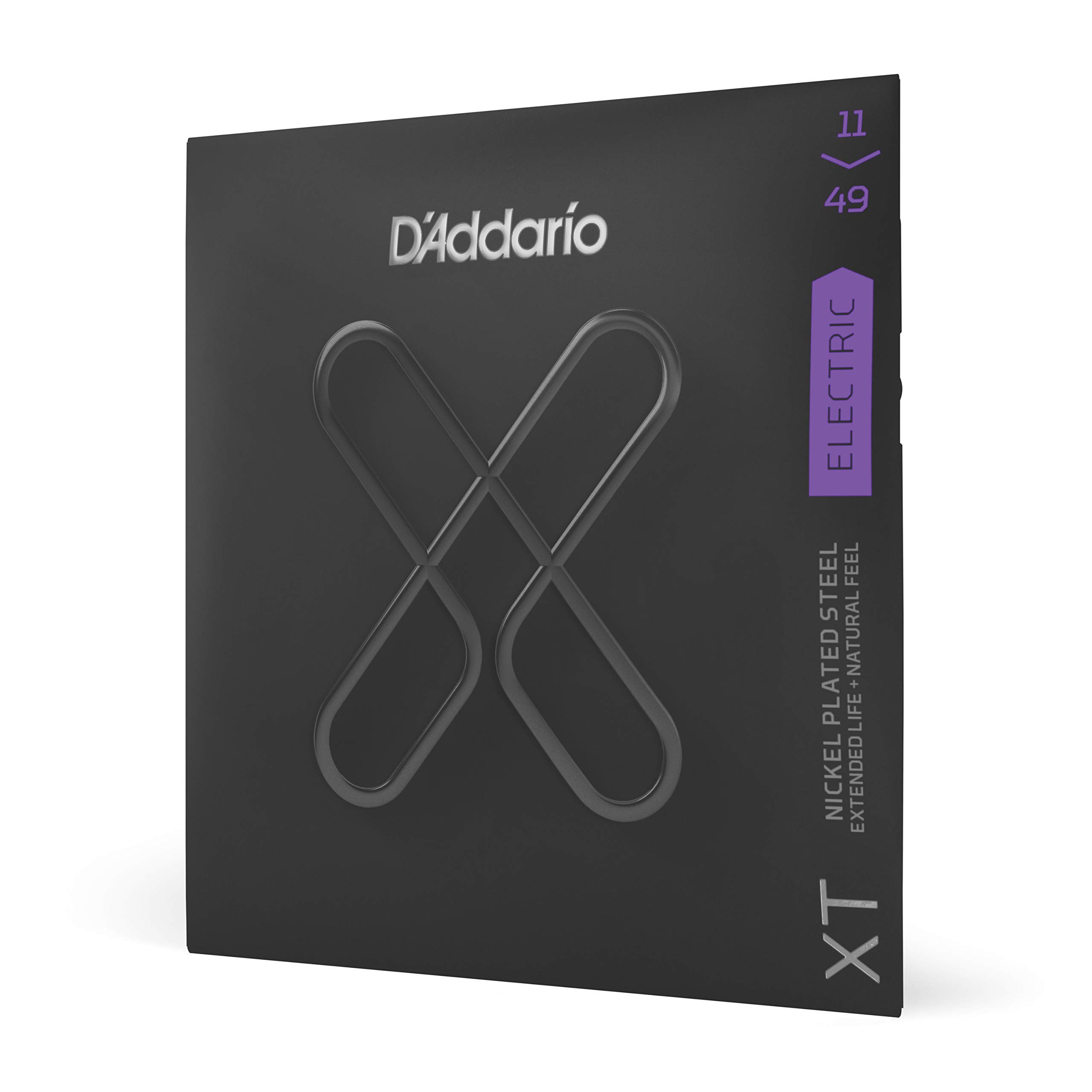 D'Addario XTE1149 Electric Guitar Strings - XT Nickel Coated, Medium Gauge 11-49, 6-String Set (1 Pack) - Perfect for Rock, Blues & Studio Recording