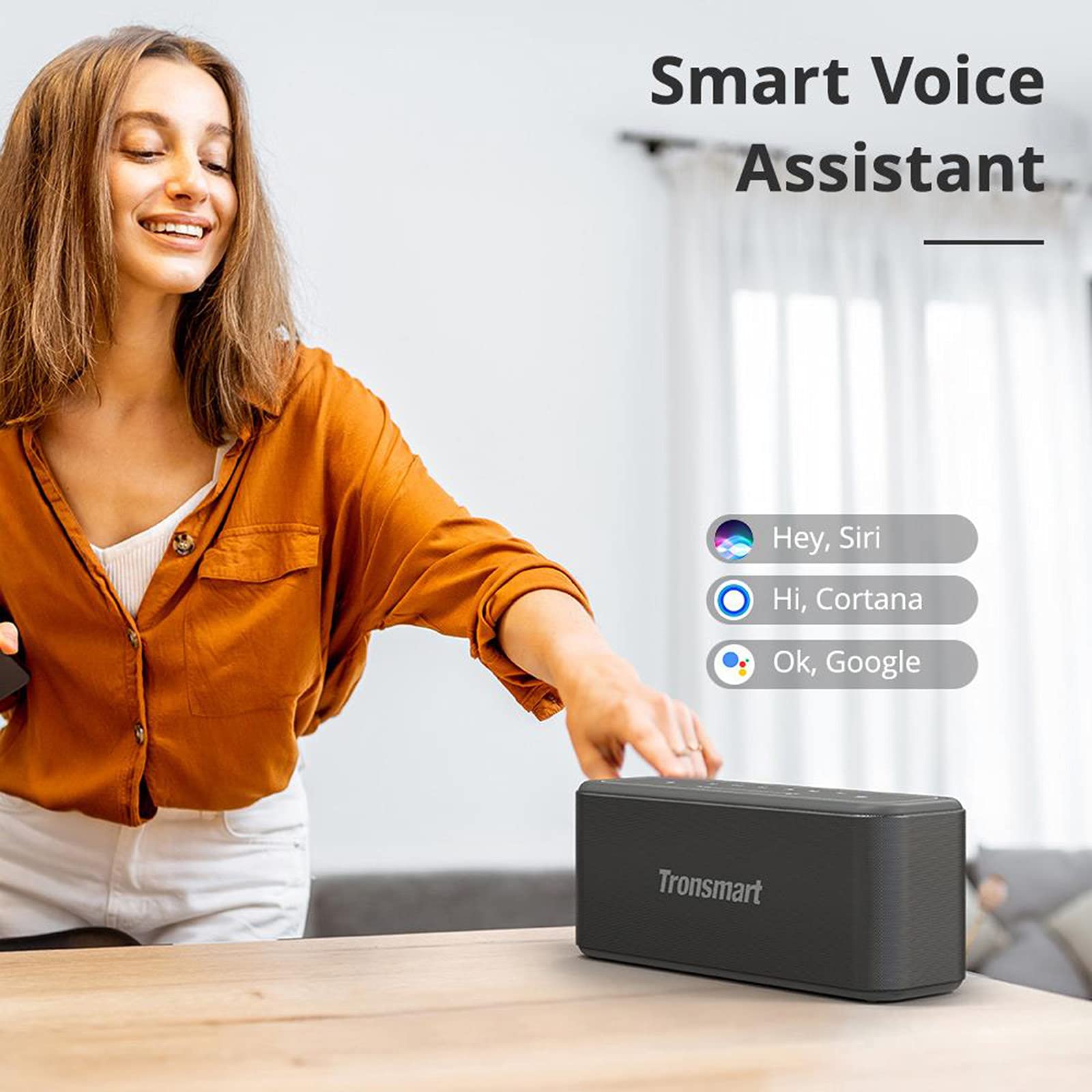 Tronsmart Mega Pro Wireless Bluetooth Speaker - Portable Outdoor Speaker with 50W HD Sound, IPX6 Waterproof, 30H Playtime for Camping, Beach, Pool Parties & Home Use