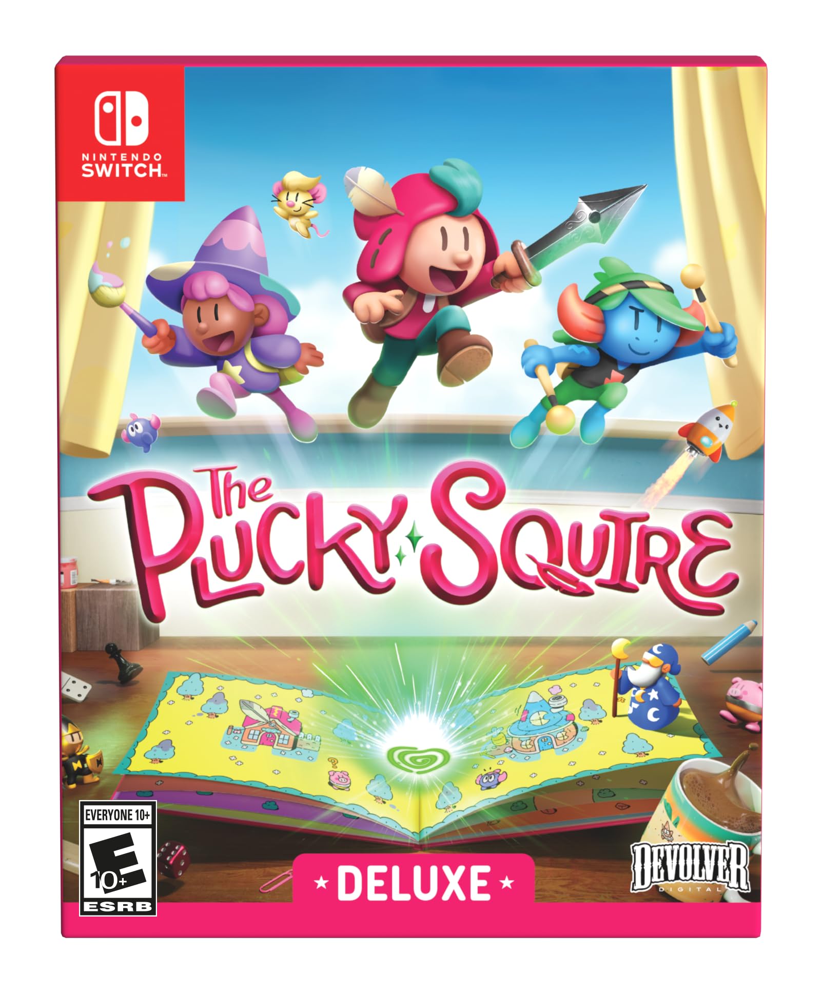 The Plucky Squire [Devolver Deluxe Edition] - Nintendo Switch Game | Action-Adventure Platformer for Kids & Adults | Perfect for Home Entertainment & Travel Gaming