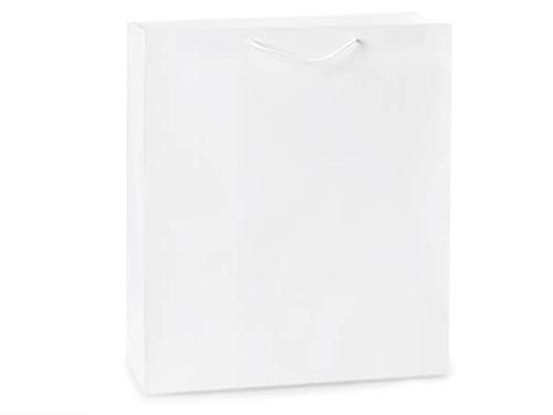 100 Pack White Kraft Gift Bags 16x6x19 Inches - Premium Party Favor Bags for Christmas, Birthday, Wedding & Holiday Events - Perfect for Gift Wrapping, Party Decorations & Favor Packaging