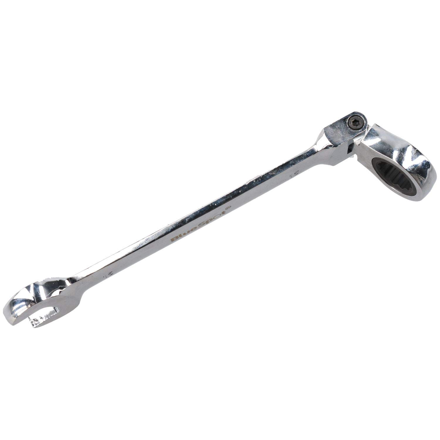 15mm Metric Flexible Head Ratchet Wrench - 72 Teeth High Torque Spanner for Tight Spaces & Automotive Repair