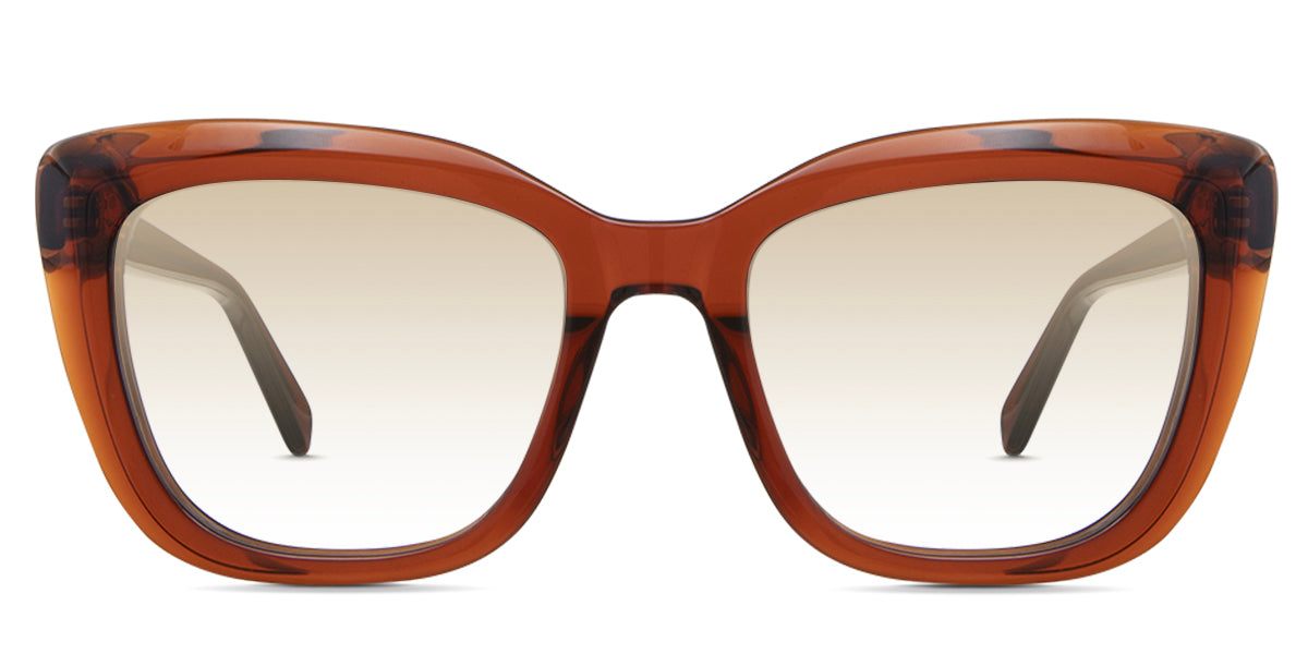 LESA Women's Prescription Tinted Glasses - Stylish & UV Protection for Reading, Driving & Outdoor Activities