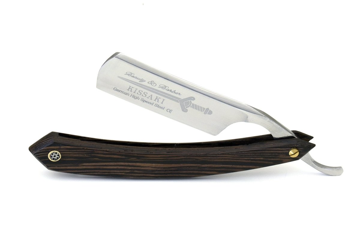 Premium Kissaki Straight Razor - German High-Speed Steel Blade for Professional Shaving & Grooming | Perfect for Barbershops, Home Use & Gift for Men