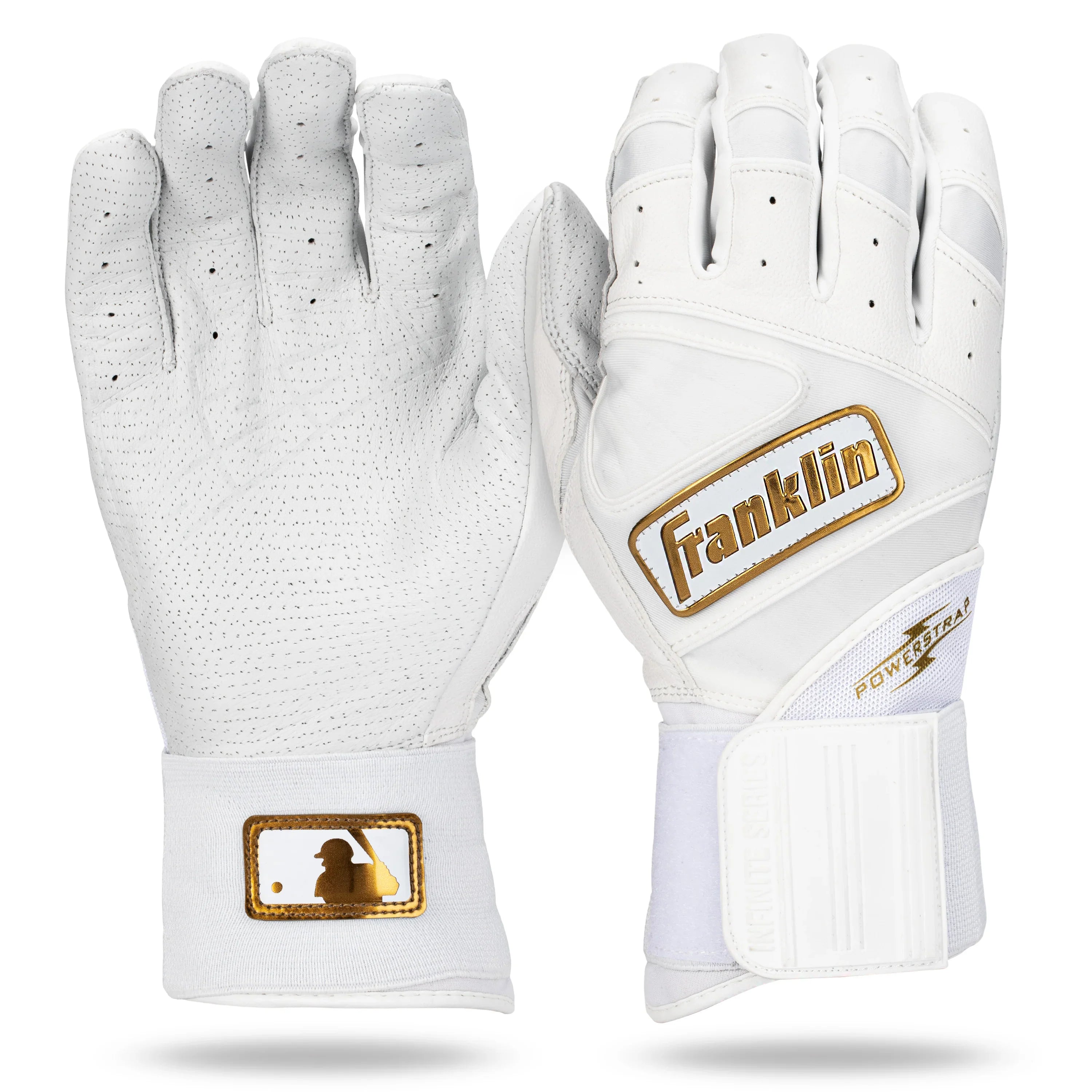 Franklin Powerstrap Infinite Series Batting Gloves for Baseball & Softball - Senior Size (2025) - Perfect for Training, Games & Practice Sessions