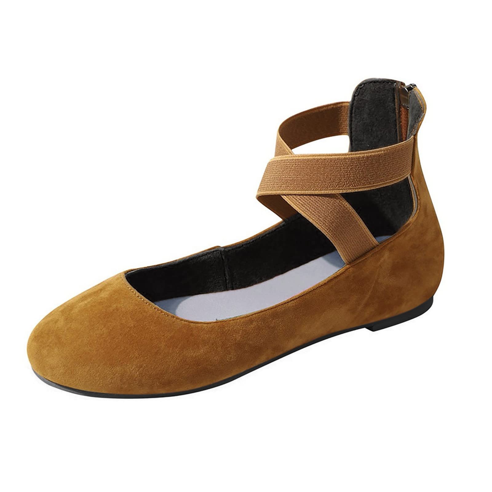Women's Comfortable Strappy Wedge Sandals - Flat Casual Close-Toe Summer Shoes for Walking, Beach & Outdoor Activities