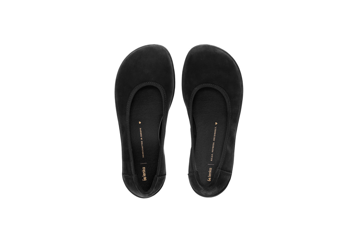 Ballet Flats for Women - Be Lenka Sophie Matt Black Leather Comfortable Slip-On Shoes | Perfect for Work, Travel & Casual Wear