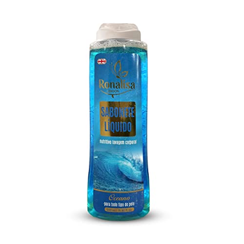 Ronalisa LONDON Ocean Body Wash with Vitamin E | Hydrating & Nourishing 500ml Shower Gel | Imported UK Brand | Perfect for Dry Skin & Daily Refreshment