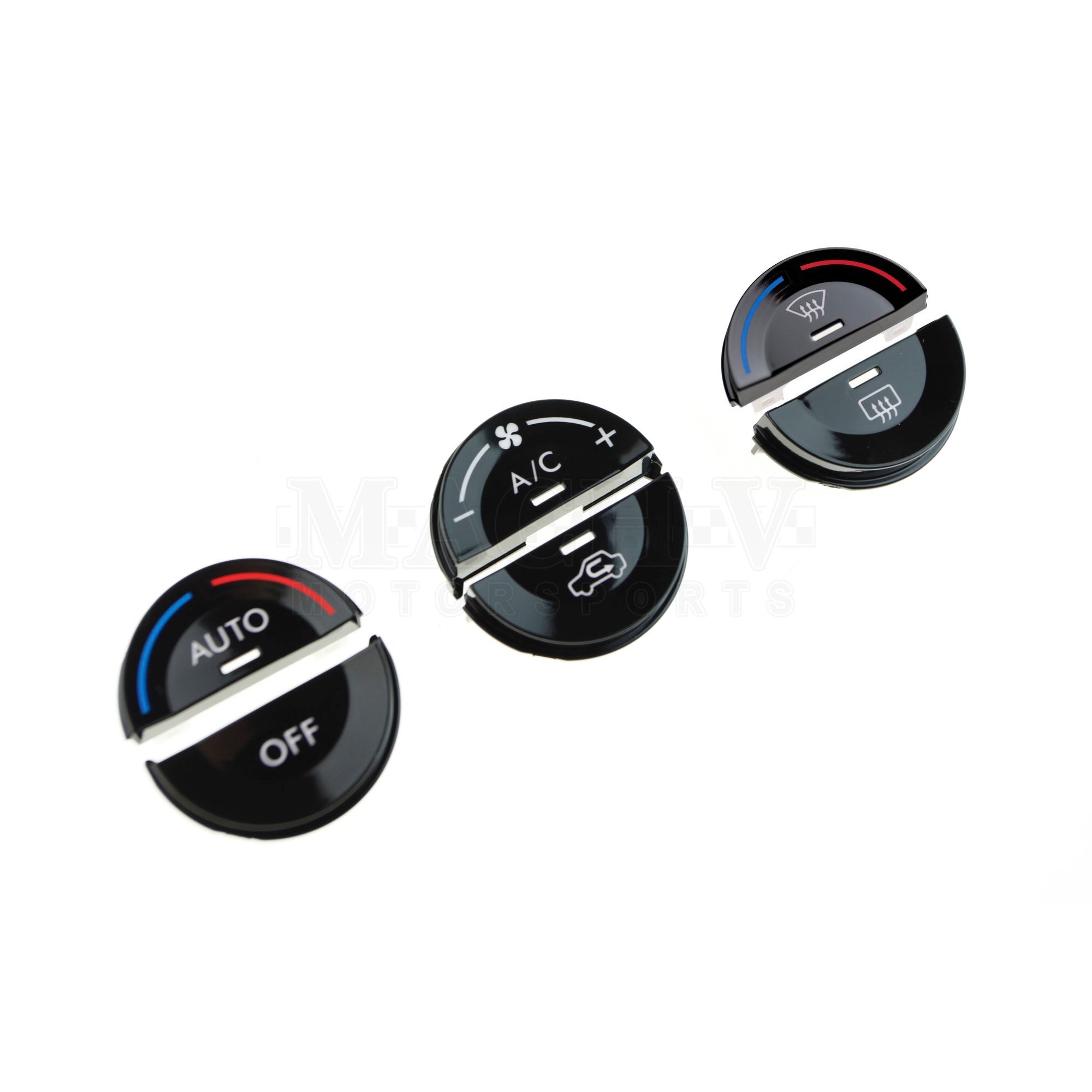 2015-2021 Subaru WRX STI Piano Black HVAC Control Buttons - Upgrade Interior for Enhanced Style & Comfort | Perfect for Car Enthusiasts & Custom Builds