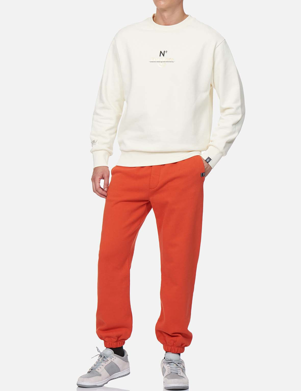 Stylish Kamon & Logo Print Sweatpants for Men & Women - Comfortable Joggers for Lounge, Gym, and Casual Wear