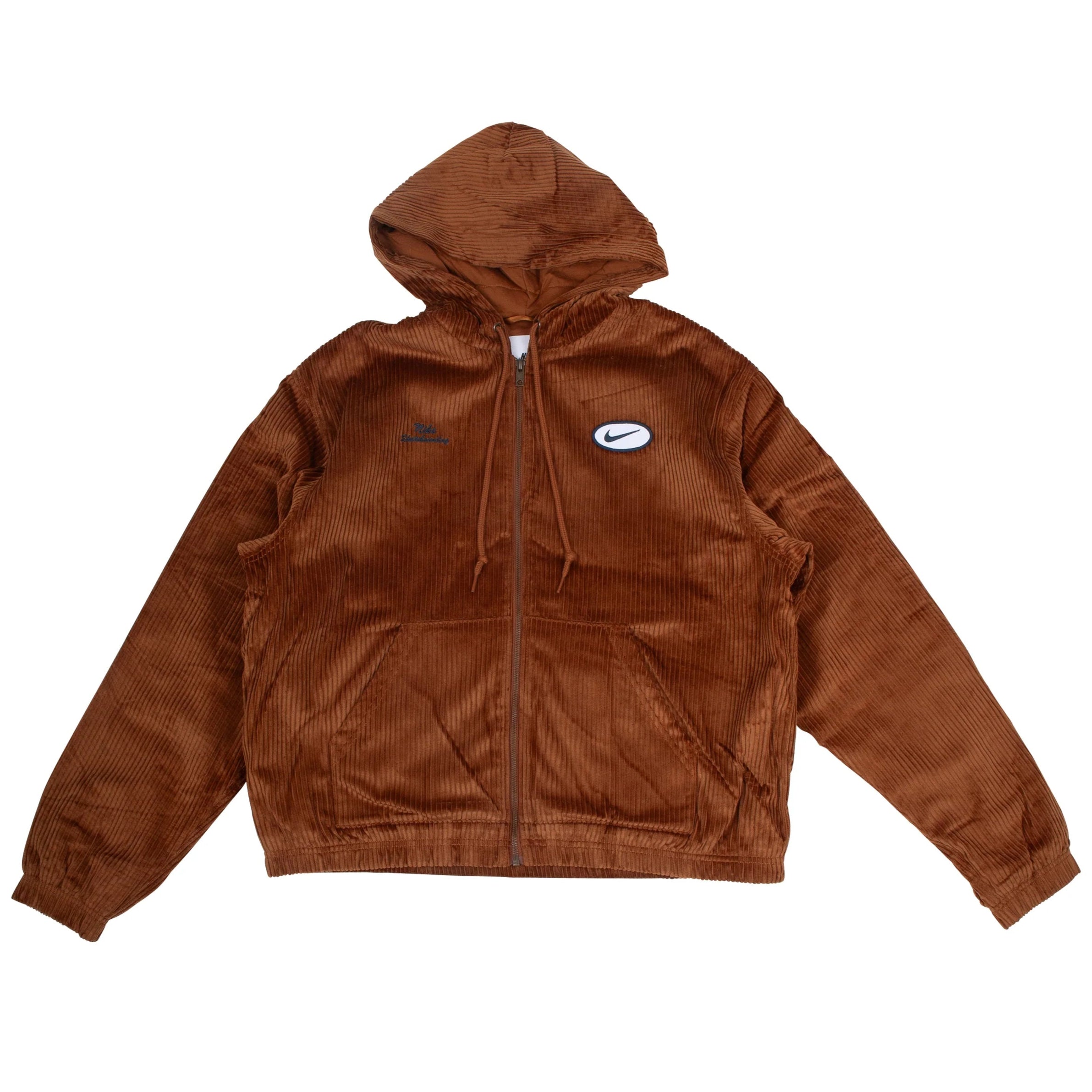 Nike SB Corduroy Zip-Up Hoodie for Men & Women - Stylish Streetwear Jacket for Skateboarding & Casual Wear