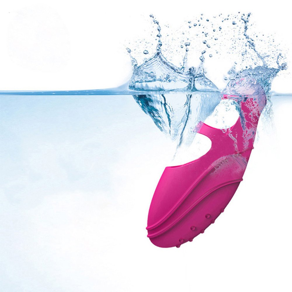 Pink Silicone Finger Massager - Handheld Vibrating Massage Tool for Relaxation, Stress Relief & Muscle Pain - Perfect for Home, Office & Travel Use
