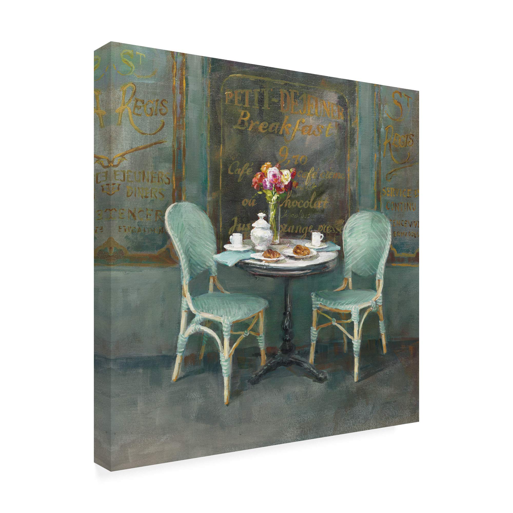 Trademark Fine Art - Danhui Nai Joy of Paris II 18x18 Canvas Wall Art - Perfect for Living Room, Bedroom & Office Decor