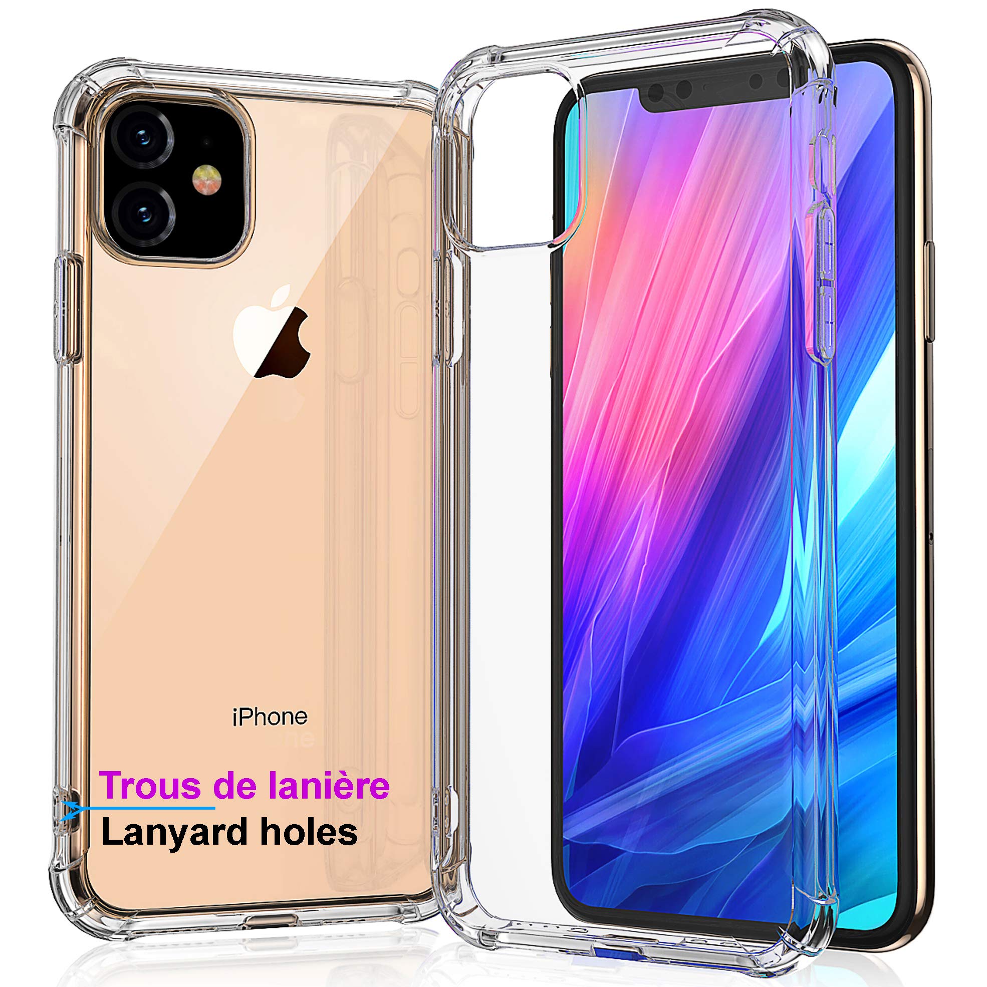 Ultra Clear Heavy Duty TPU Case for iPhone 12 Mini - Shockproof Transparent Protective Cover | Perfect for Everyday Use, Outdoor Activities & Travel Protection