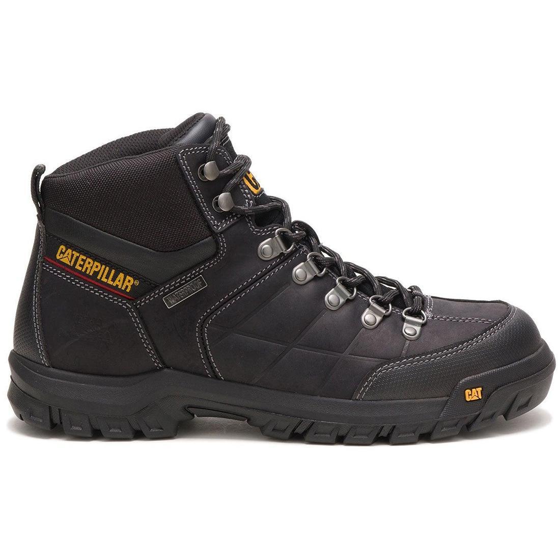 Threshold Soft Toe Waterproof Work Boots for Men - Black Steel Toe Safety Shoes for Construction, Hiking & Outdoor Work | Durable & Comfortable