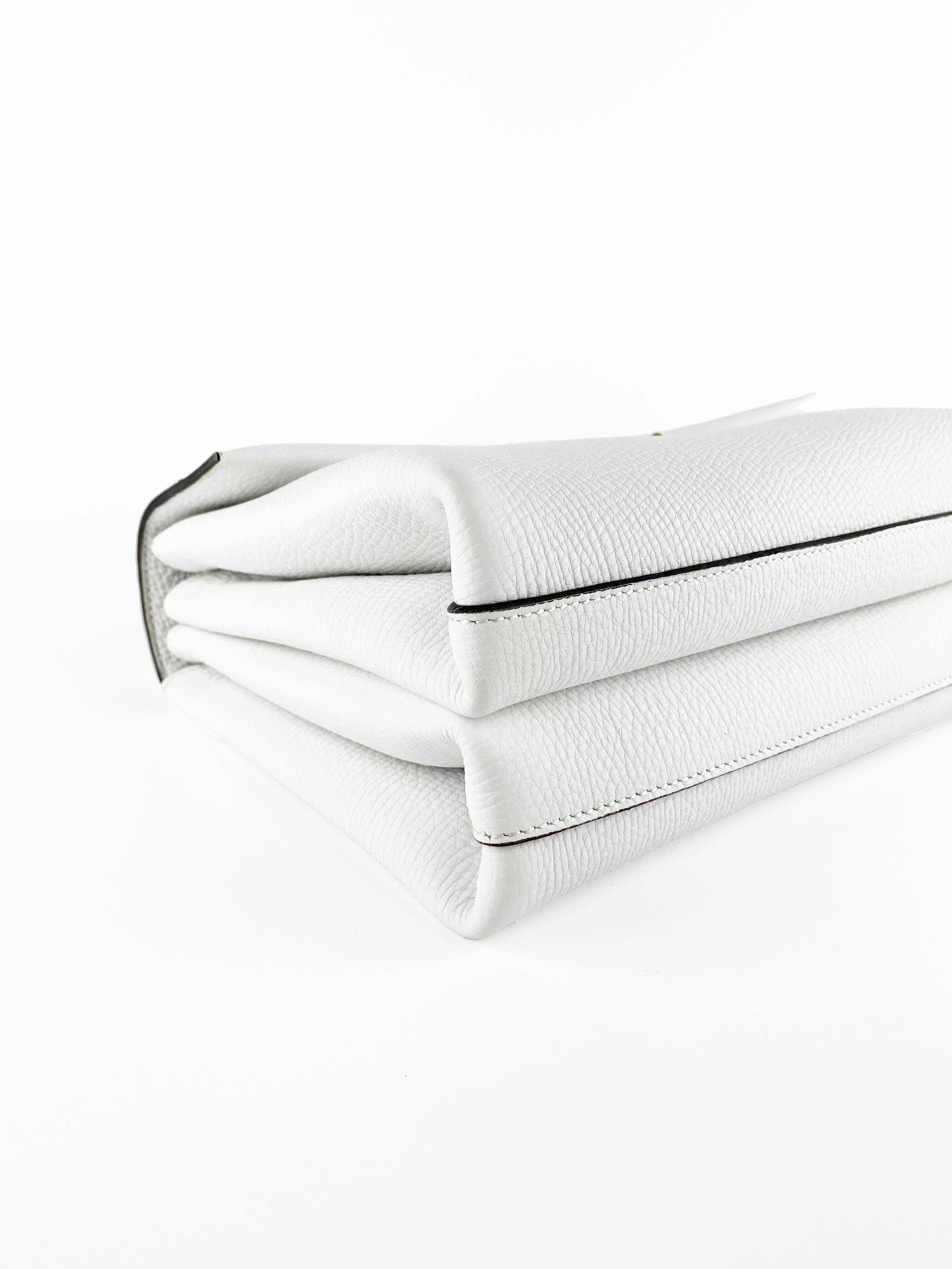 Marni Pannier White Leather Trunk Bag - Stylish Designer Handbag for Women | Perfect for Work, Travel & Everyday Use