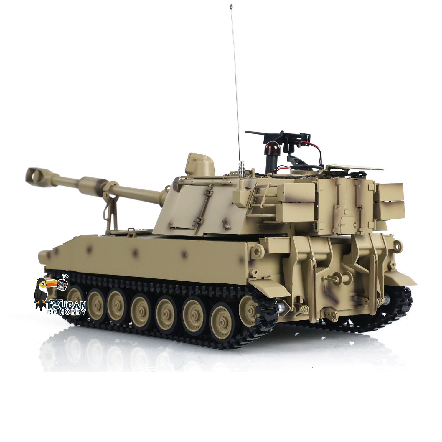 1/16 Tongde RC Tank M109A2 Self-Propelled Howitzer RTR Infrared BB Shooting with Barrel Recoil - Military Vehicle Model Toy for Adults & Collectors - Battle Simulation & Outdoor Play
