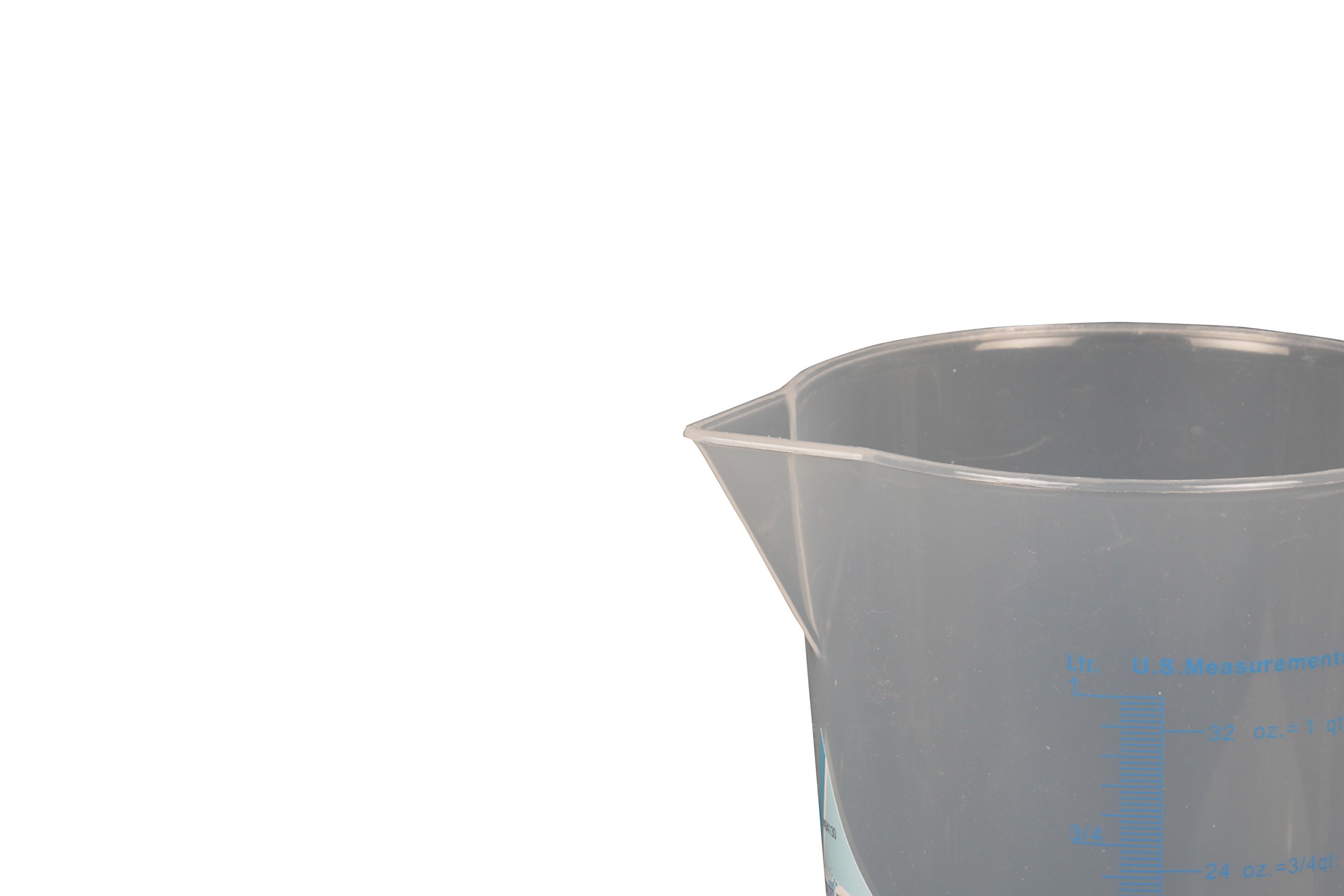 Funnel King 94130 1-Quart General Purpose Graduated Measuring Container - Multicolor Plastic Measuring Cup for Cooking, Baking, Lab & DIY Projects - Ideal for Liquids, Powders & Chemicals