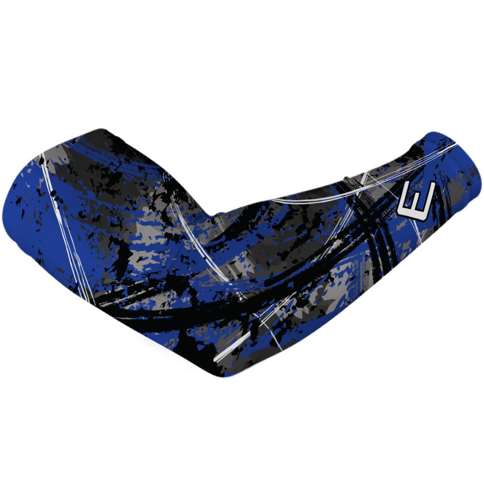 Wicked Blue Arm Sleeve - Compression Sleeve for Sports & Outdoor Activities | UV Protection & Muscle Support for Running, Basketball & Cycling