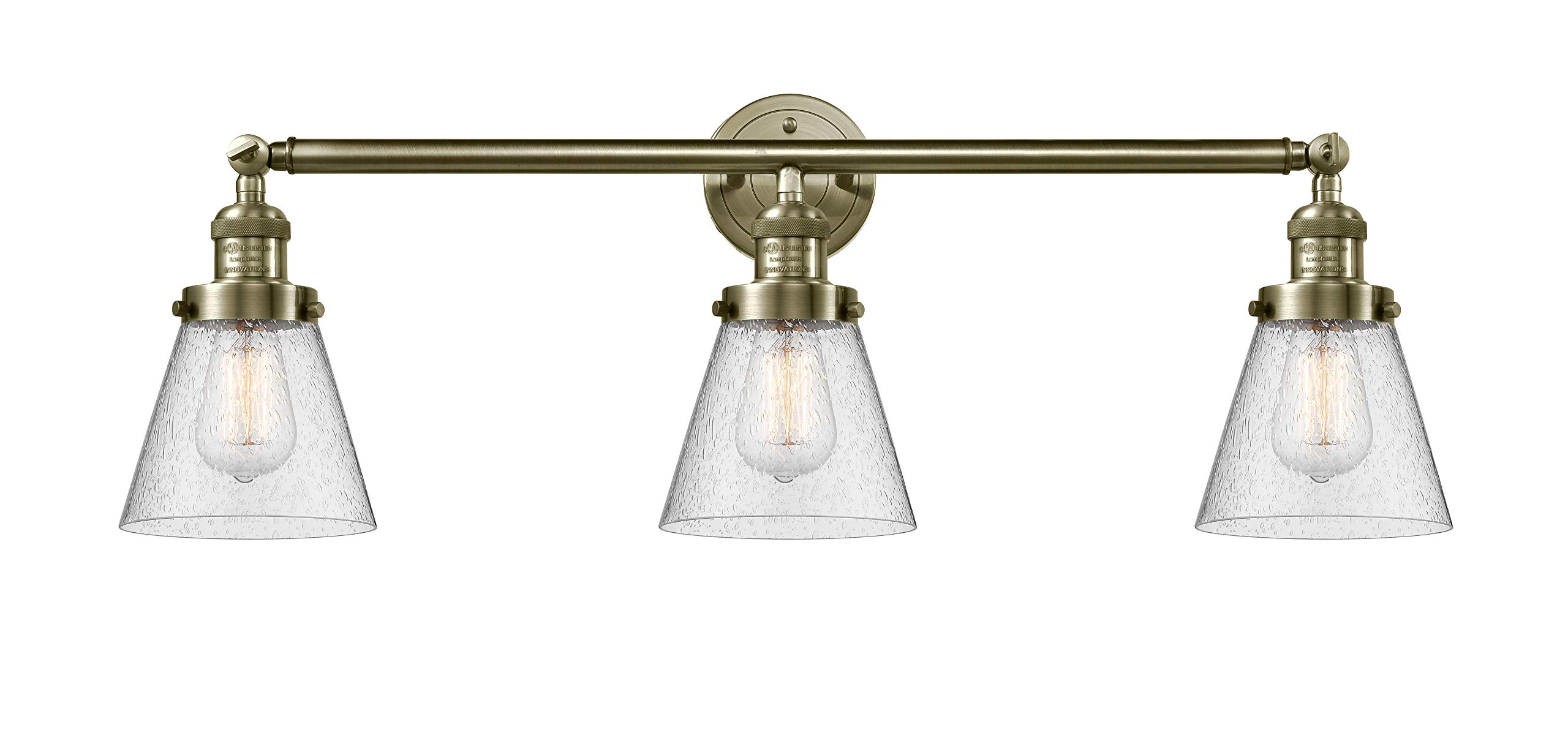 Innovations INNO205-AB-S-G64-LED LED Bathroom Vanity Light Fixture - Antique Brass Finish - Perfect for Modern & Vintage Bathroom Decor
