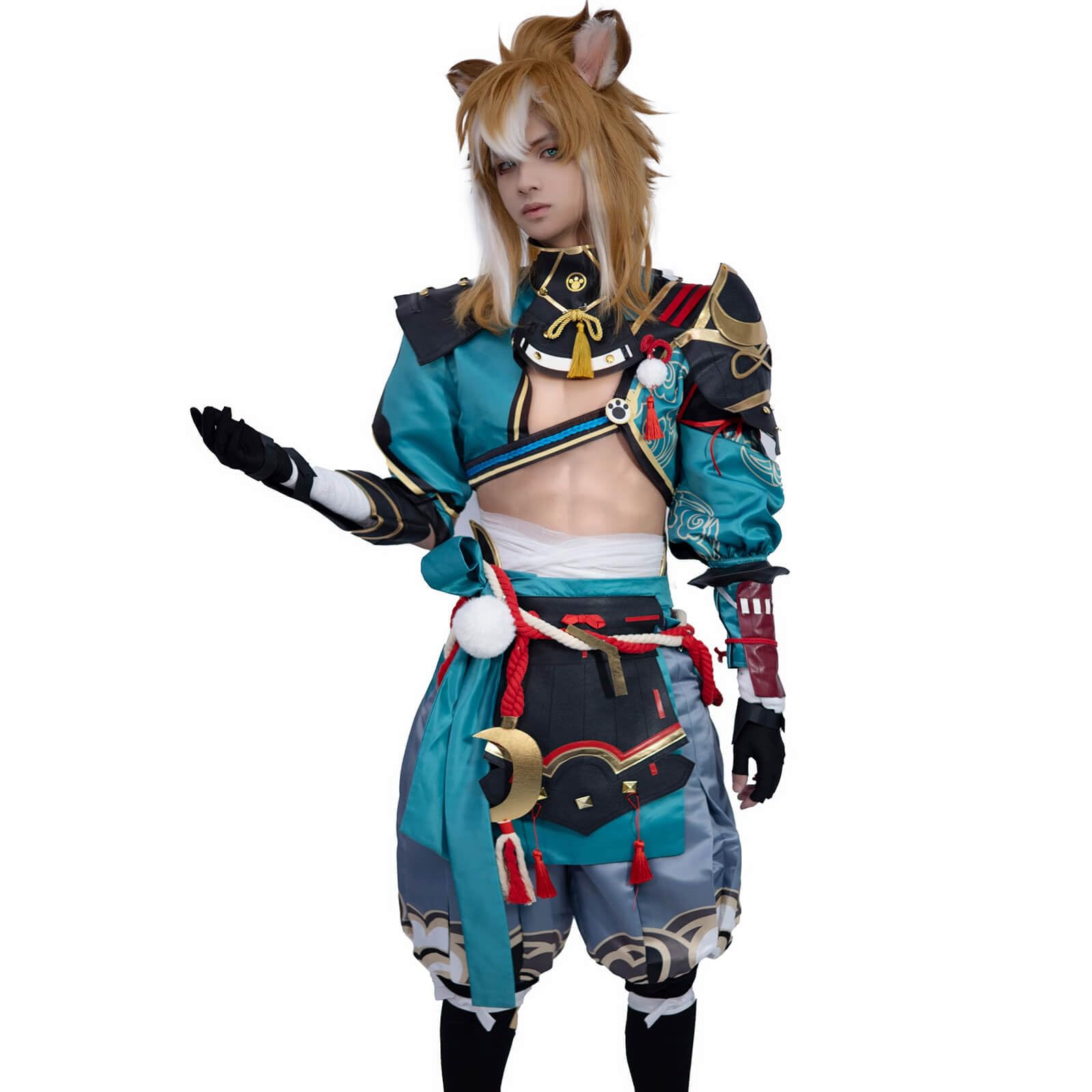Gorou Cosplay Costume for Adults - Full Set Anime Halloween Outfit for Men (XS) | Perfect for Anime Conventions, Halloween Parties, and Cosplay Events