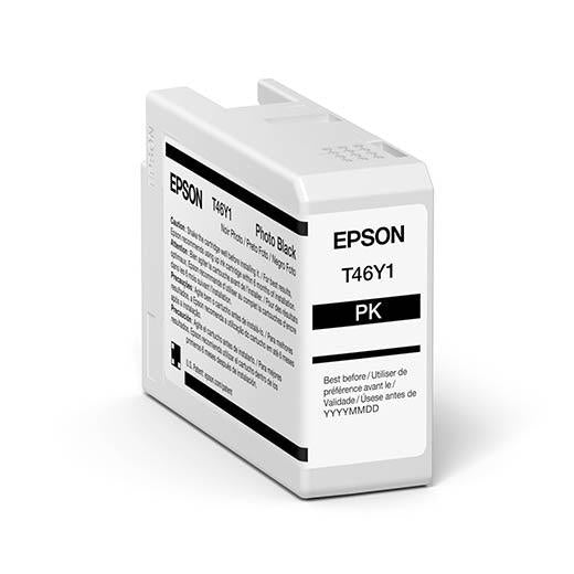 Epson SureColor P900 Photo Black UltraChrome PRO10 Ink Cartridge 50ml (T46Y100) - High-Quality Ink for Professional Photo Printing, Art Reproduction & Fine Art Projects