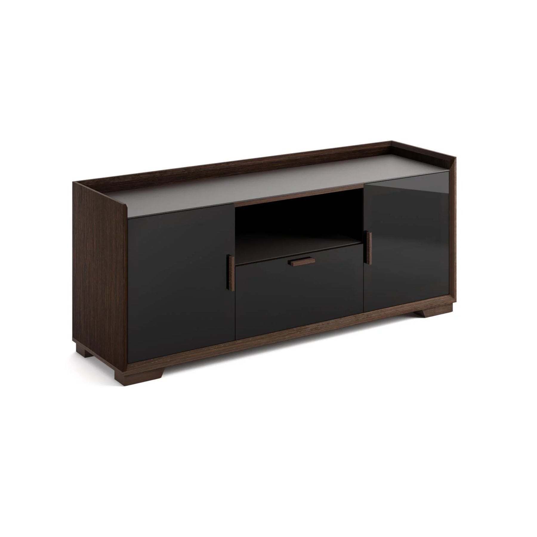 Salamander AV Basics SDAV2 7224 Modern Triple Model AV Media Cabinet in Wenge Espresso - Perfect for Home Theater, Living Room & Office Entertainment Centers