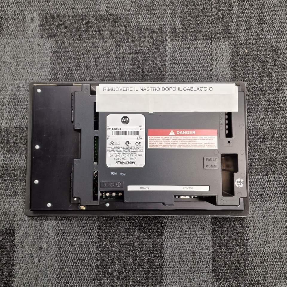 Original Rockwell 2711-K9C3 Negotiateprice Br/System Screen - 100% Genuine Used Industrial HMI Panel for Factory Automation & Control Systems