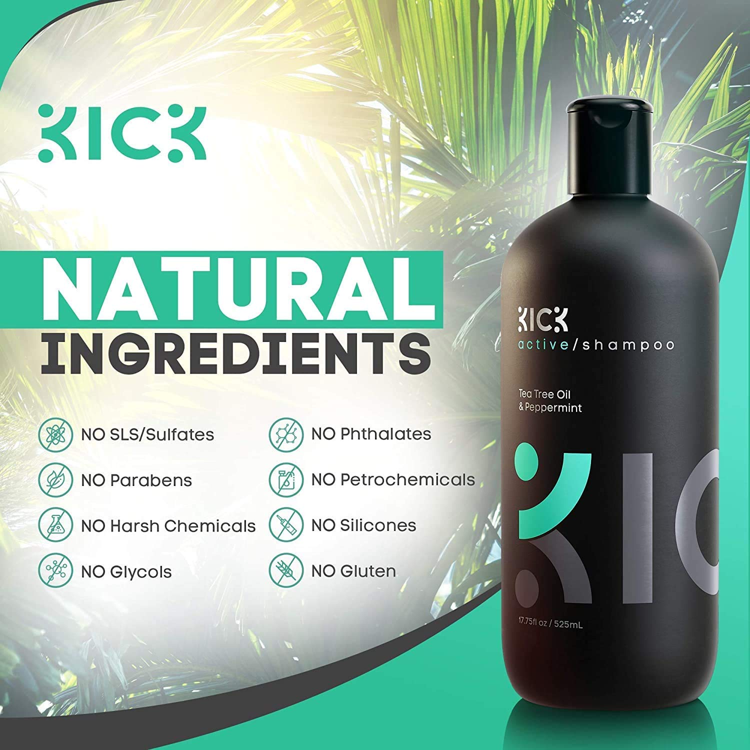 Tea Tree & Peppermint Shampoo and Conditioner Set for Men & Women - Anti-Dandruff Treatment for Itchy Scalp, Hair Loss Prevention & Thinning Hair Care - High Performance Hair Growth Bundle for Daily Use at Home or Gym