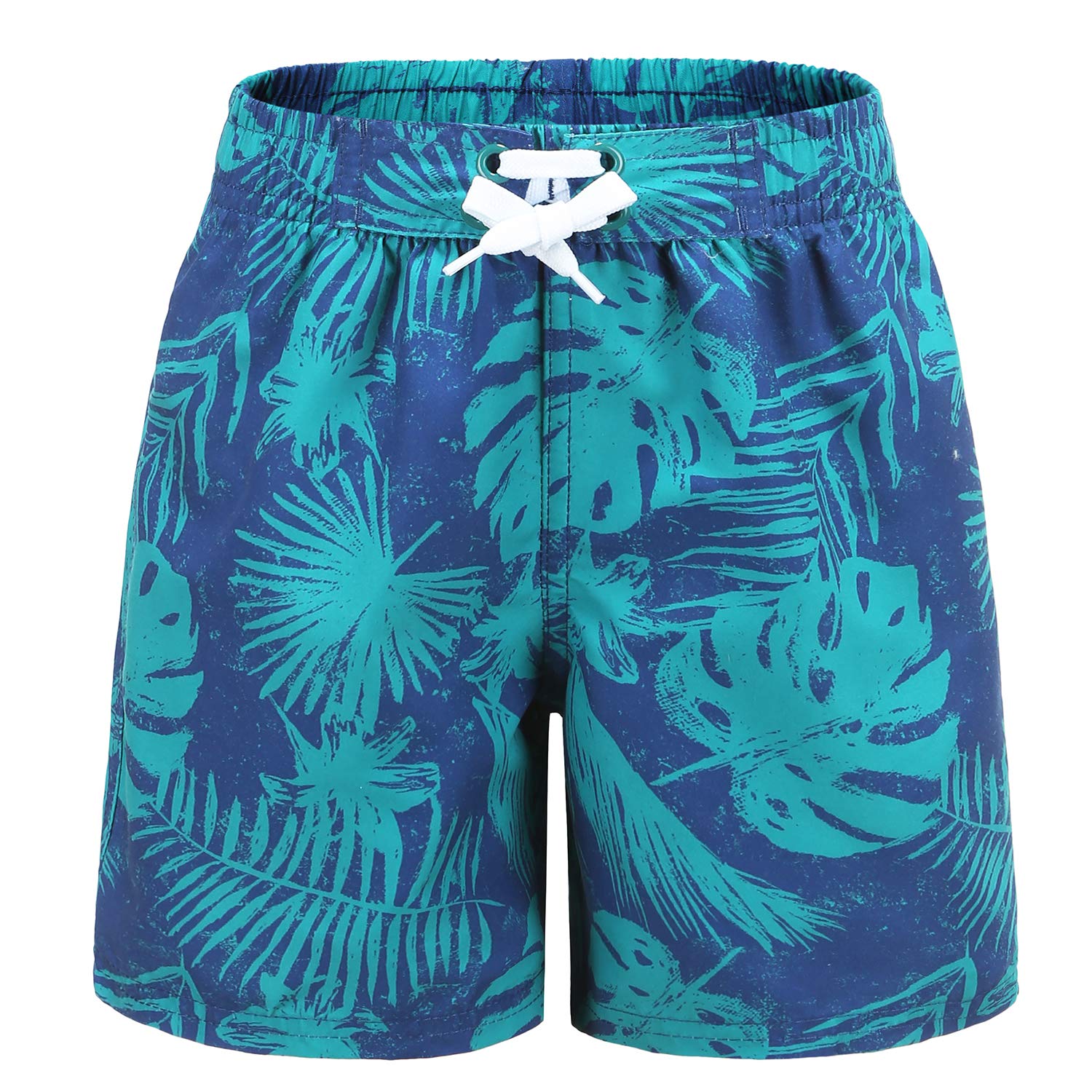 HowJoJo Boys' Dinosaur Swim Trunks - Quick Dry 3D Printed Swim Shorts with UPF 50+ Sun Protection - Perfect for Beach, Pool & Summer Water Activities