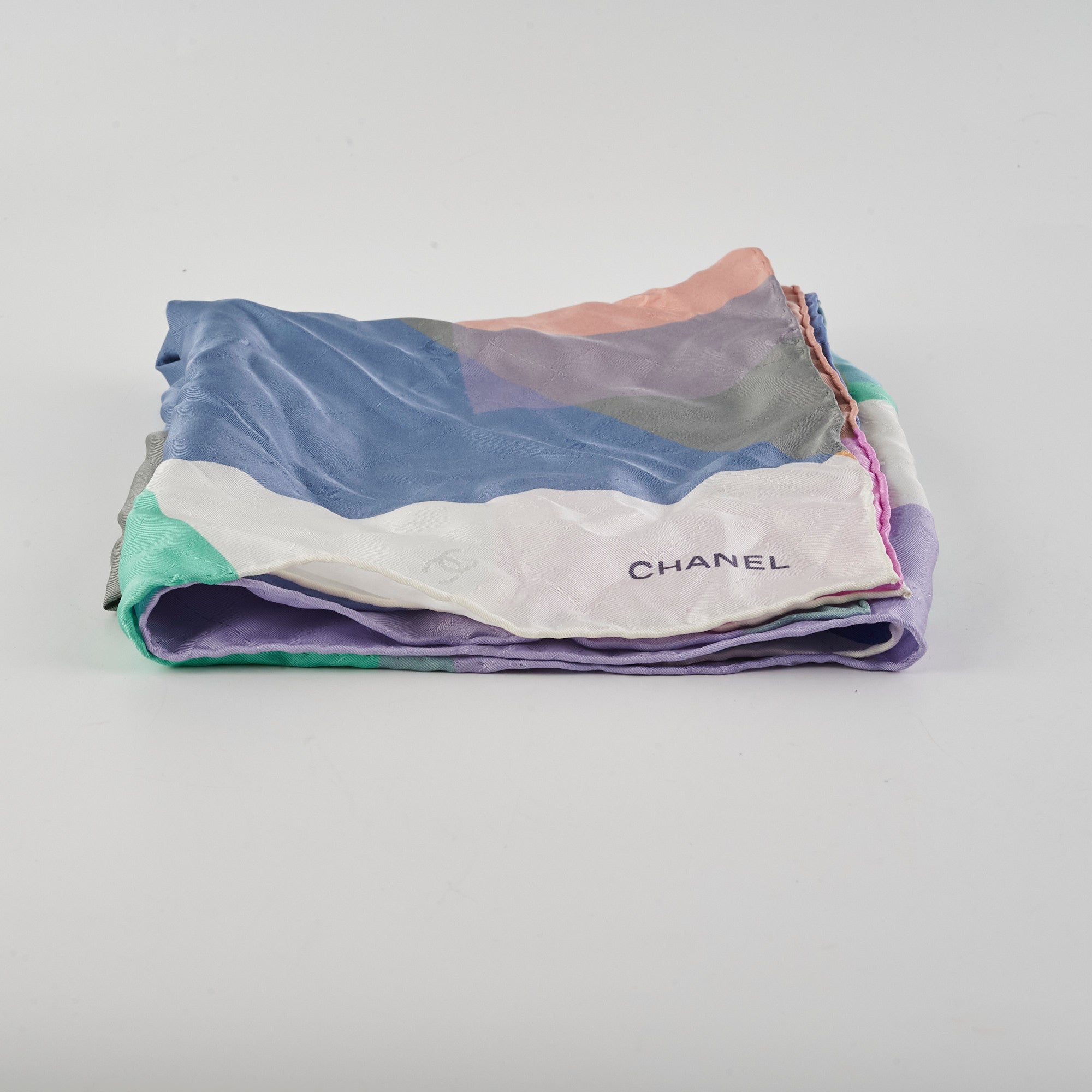 Chanel Multicolor CC Logo Silk Scarf for Women - Luxury Fashion Accessory for Outfits, Gifts & Special Occasions
