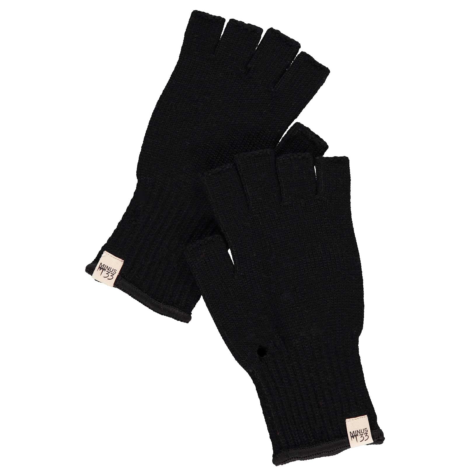 Minus33 Merino Wool Fingerless Gloves for Men & Women - Warm Thermal Knitted Half Finger Gloves for Hunting, Hiking, Running & Outdoor Activities