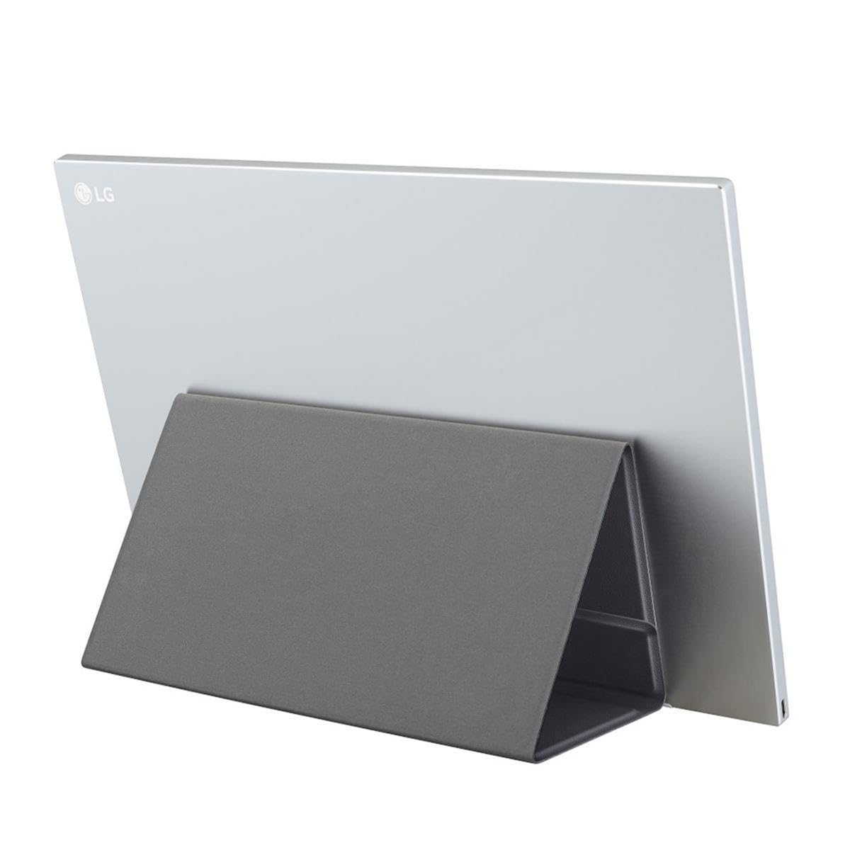 LG 16MR70 16-inch IPS WQXGA Portable Monitor with Folio Stand, USB-C Connectivity, Silver - Perfect for Business Travel, Remote Work & Gaming