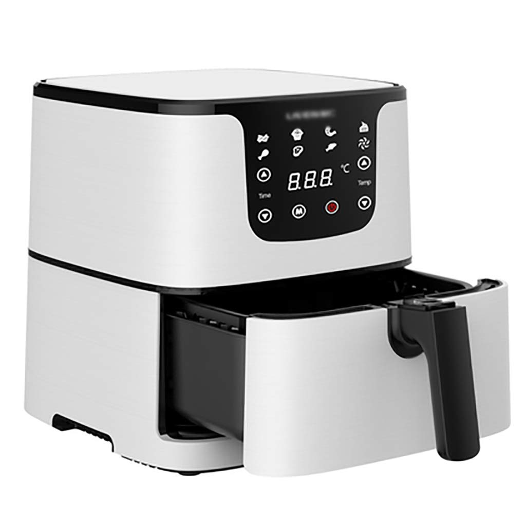 ZSH 5.5L Air Fryer 1700W with Digital Display - Adjustable Timer & Temperature Control, Rapid Air Circulation Technology for Healthy Oil-Free Cooking | Perfect for Family Meals, Snacks, and Low-Fat Diet