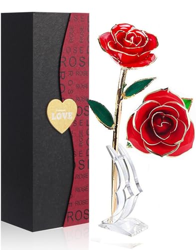 Red Rose (With Stand)