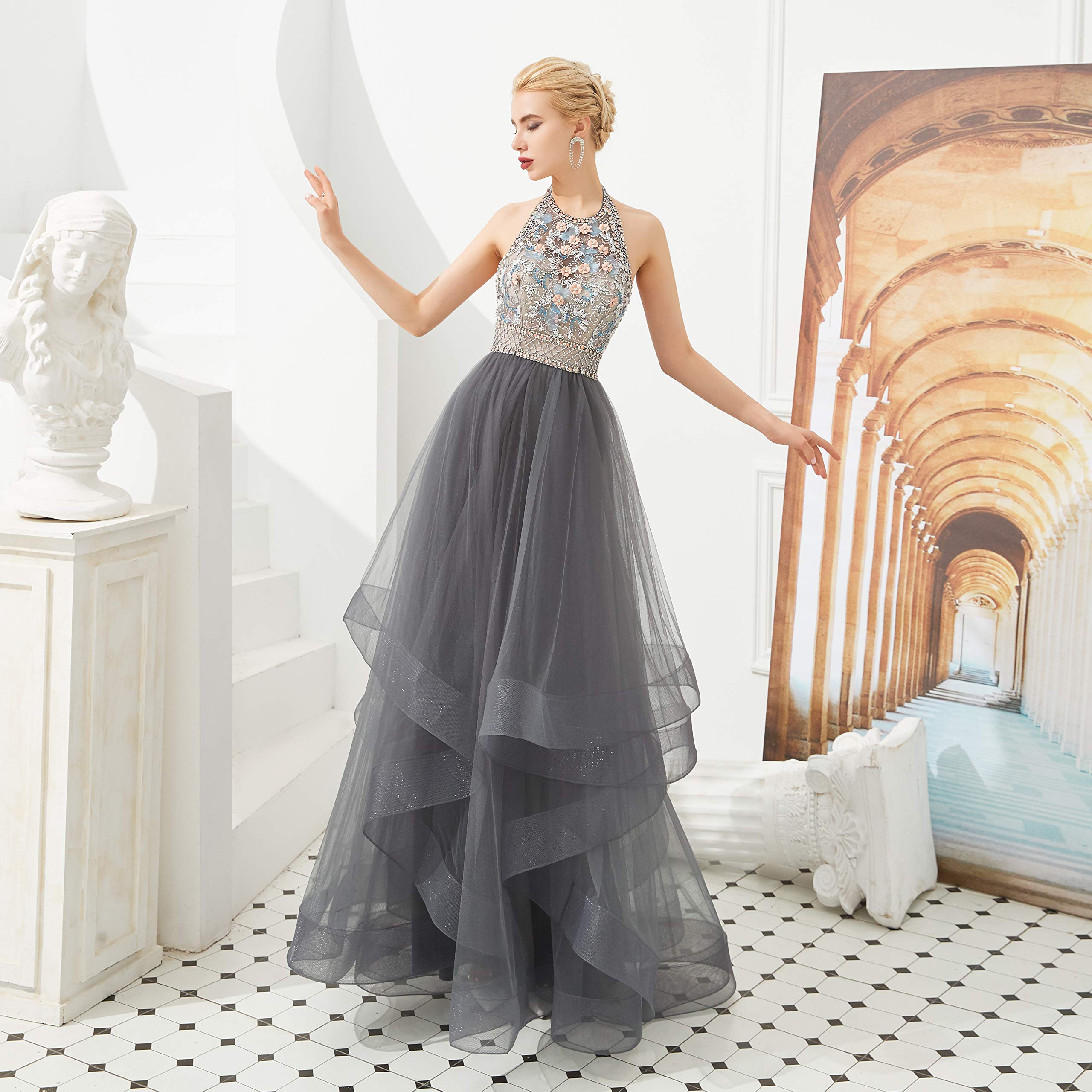 **Elegant 2020 Prom Dresses for Women – Long Beaded Quinceanera Gowns & Pageant Dresses – Perfect for Homecoming, Sweet 16, and Formal Events**
