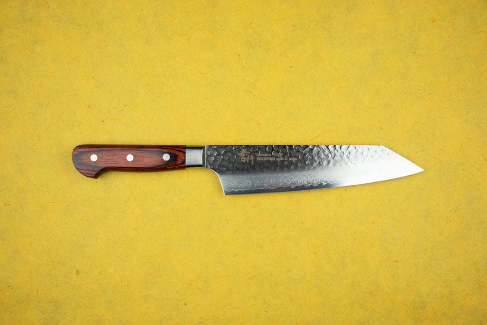 Premium Sakai Takayuki VG10 33-Layer Damascus Gyuto Chef Knife 190mm - Japanese Stainless Steel Kengata Blade with Western Handle for Professional Cooking & Slicing