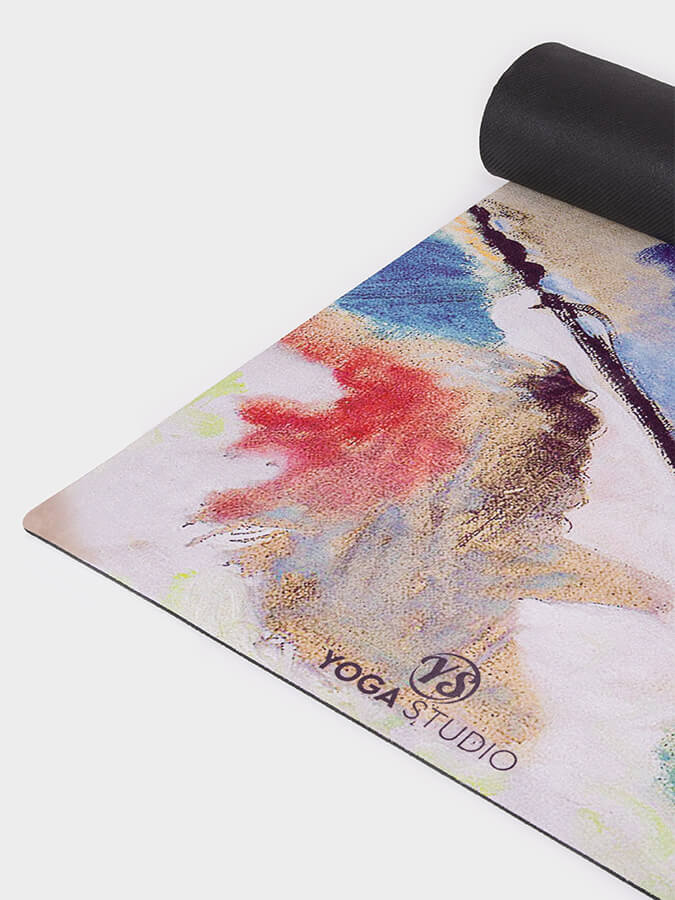 Eco-Friendly Vegan Suede Microfiber Yoga Mat 4mm - Non-Slip, Cushioned for Hot Yoga, Pilates & Home Workouts - Perfect for Beginners & Professionals