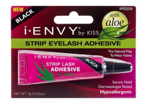 KISS Strip Eyelash Adhesive with Aloe Vera - Black Eyelash Glue for Long-Lasting Hold - Perfect for Daily Wear, Special Occasions & Professional Makeup