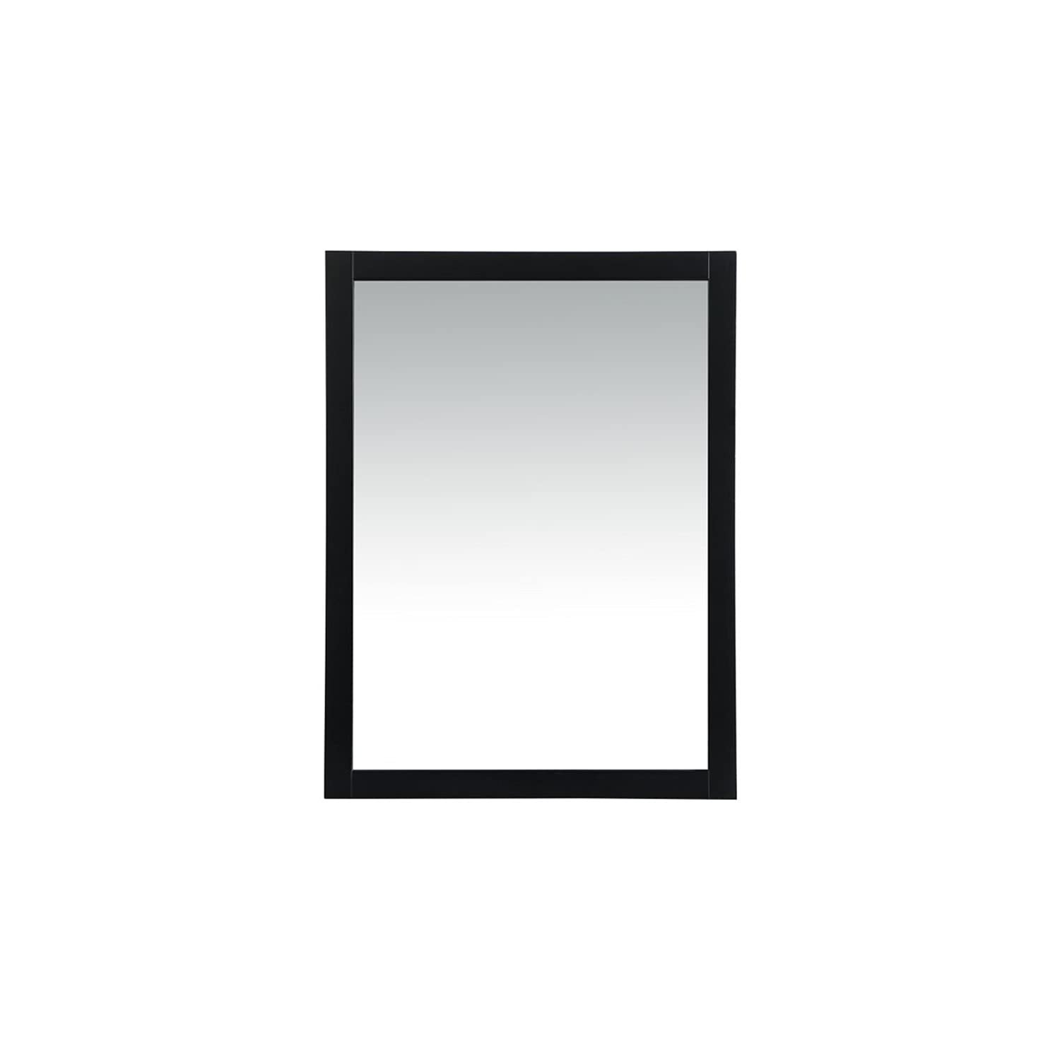 Elegant Black 48x36 Vanity Mirror - MDF & Metal for Bathroom Decor