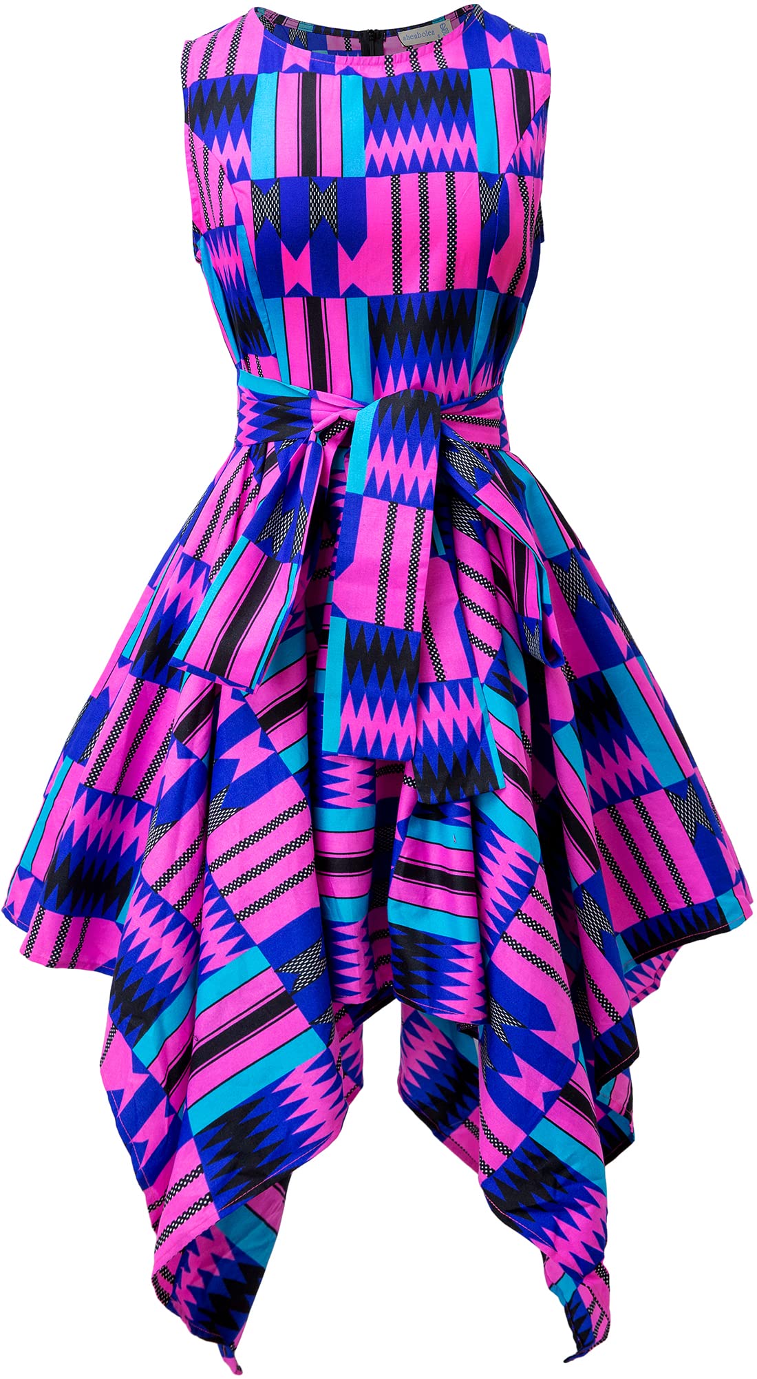 SHENBOLEN African Print Dresses for Women - Traditional Ankara Maxi Dress with Puff Sleeves, Casual & Party Wear for Summer, Church, Wedding Guest Outfits
