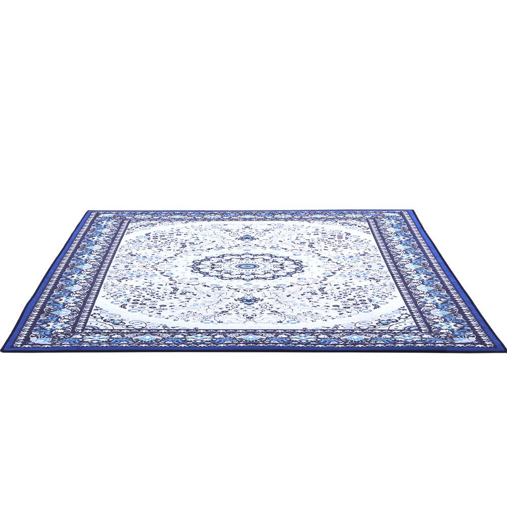 200x290cm Modern Soft Blue Area Rug - Plush Floor Carpet for Living Room, Bedroom & Home Decor - Non-Slip Comfortable Large Rug for Cozy Spaces
