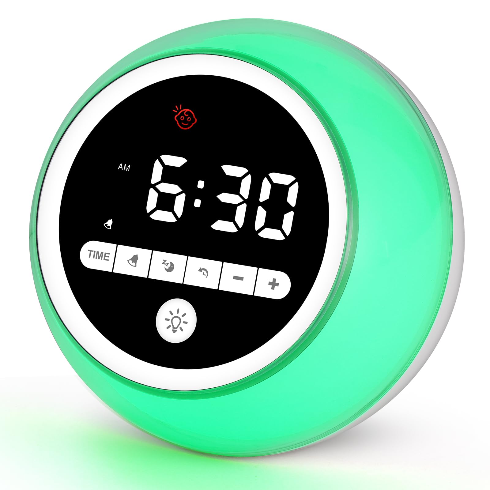 Kids Alarm Clock with Night Light & Nap Timer - Sleep Training Clock for Toddlers & Children | Perfect for Bedtime, Wake-Up Training & Nursery Decor